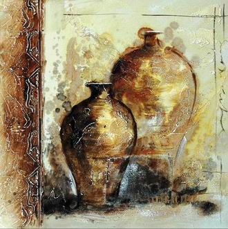 Textured Utensils oil painting
